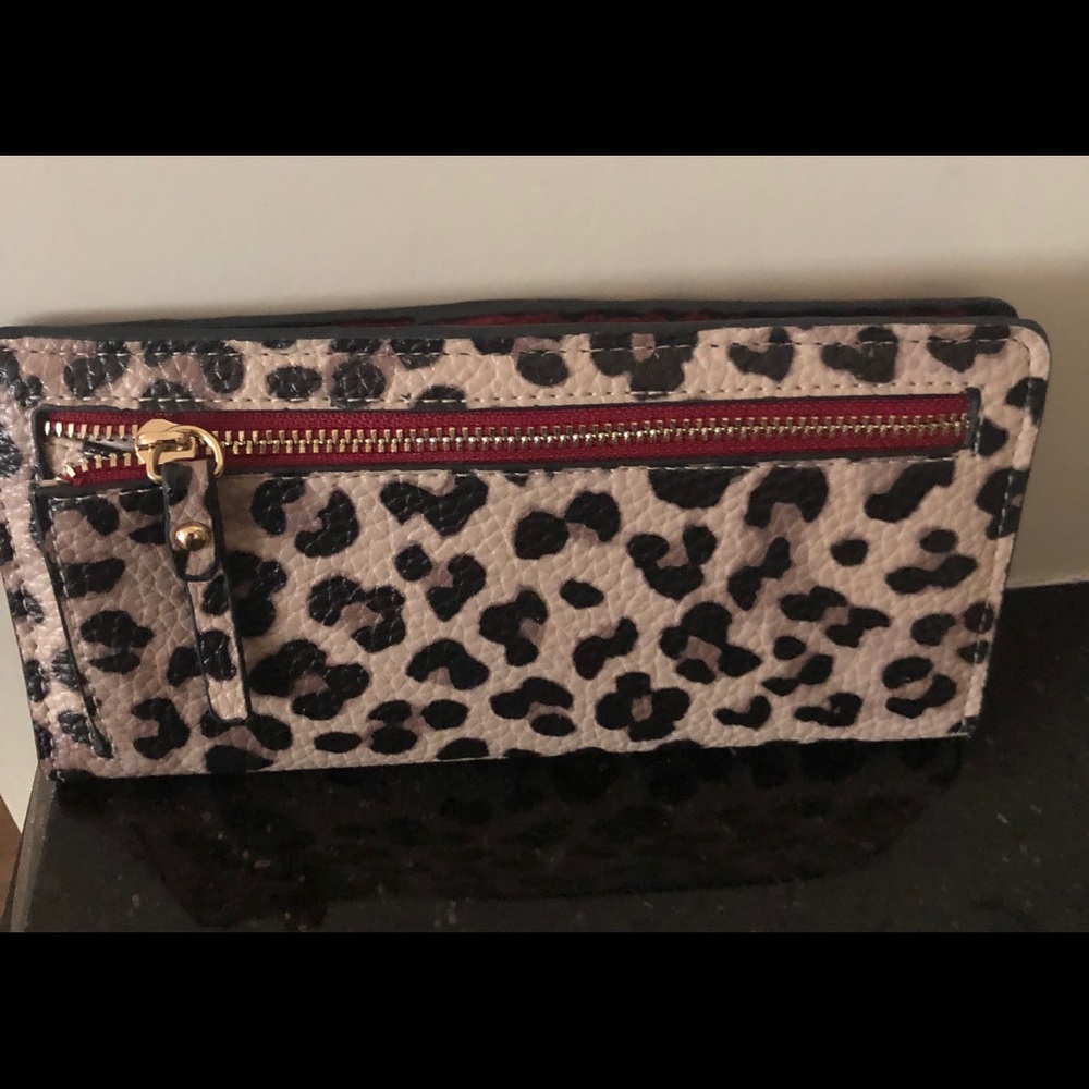 Animal print wallet.  Chicos.